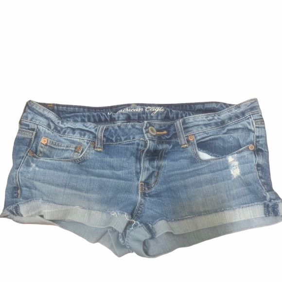 American Eagle Shortie Shorts medium wash size 12